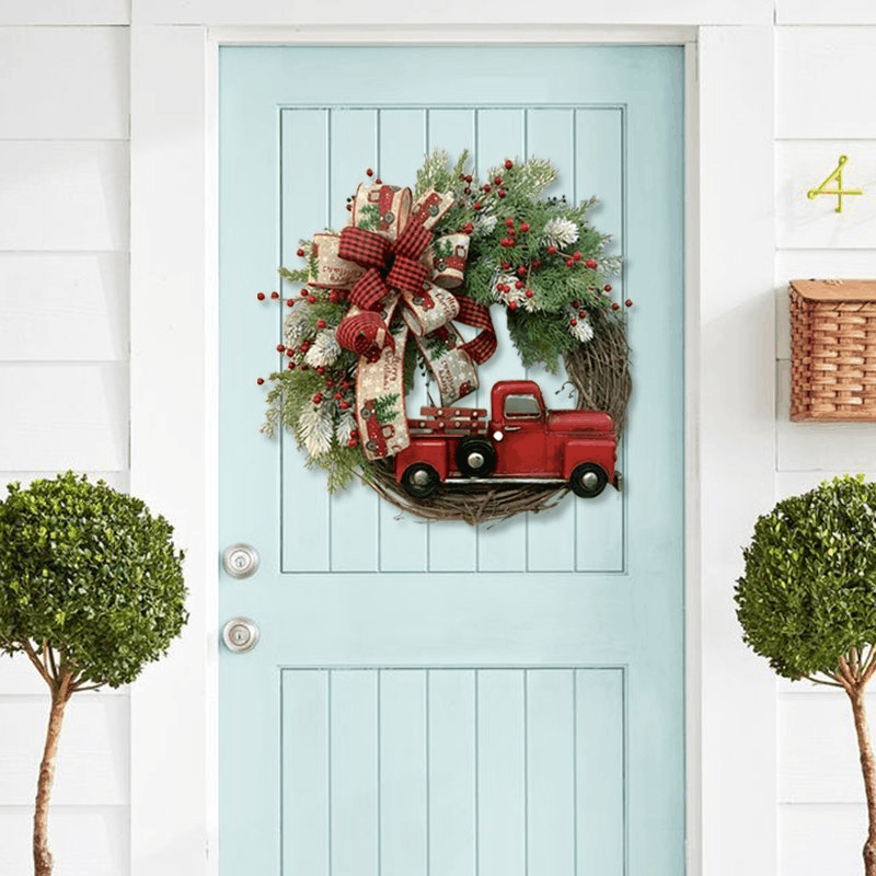 💥Early Christmas Sale - 50% off 💥Red Truck Christmas Wreath