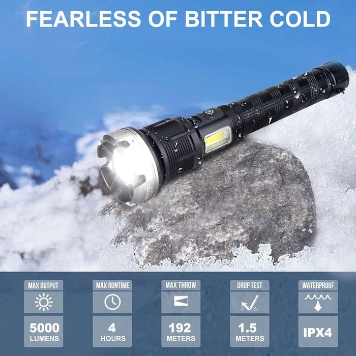 🔥LAST DAY SALE 49% OFF🔥 - LED Rechargeable Tactical Laser Flashlight High Lumens-Buy 2 Free Shipping