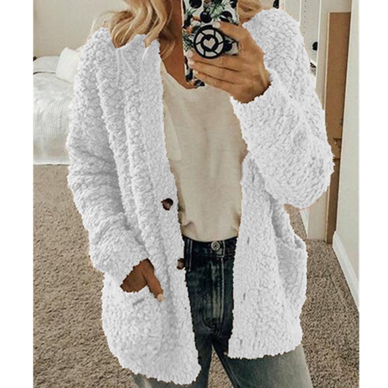 ⭐HOT SALE 48% OFF🌹Autumn And Winter Plus Size Cardigan Casual Velvet Short Jacket