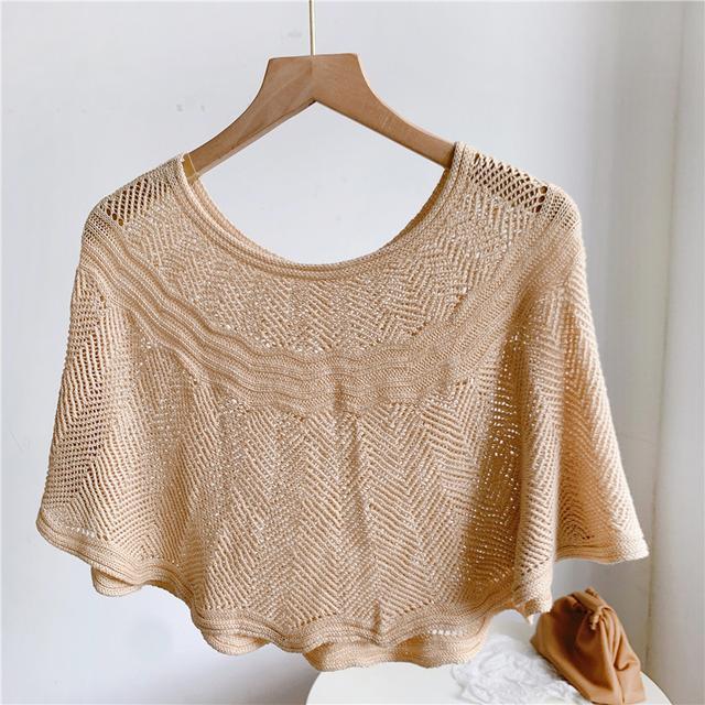 knitted sun proof ice silk shawl