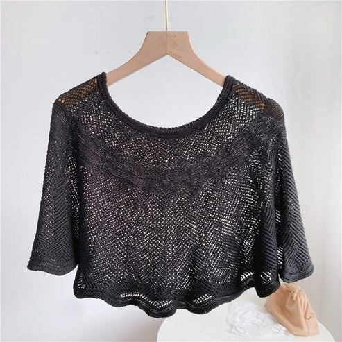 knitted sun proof ice silk shawl