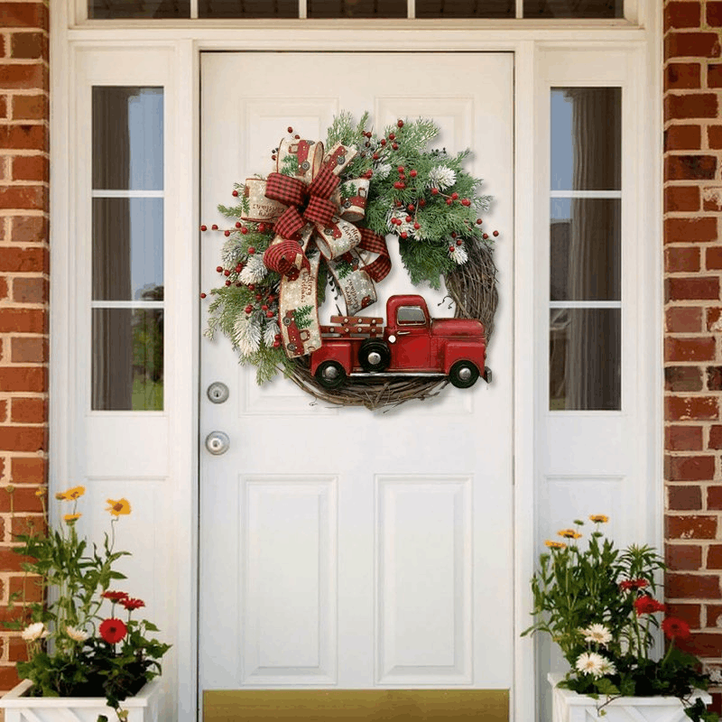 💥Early Christmas Sale - 50% off 💥Red Truck Christmas Wreath
