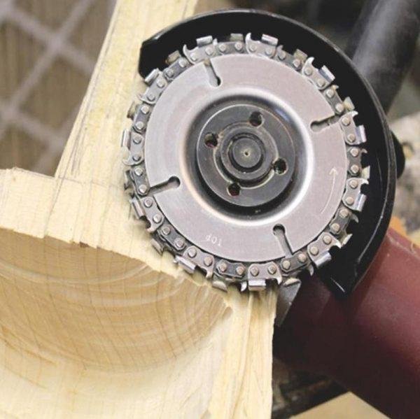 Chain saw blades for angle grinders